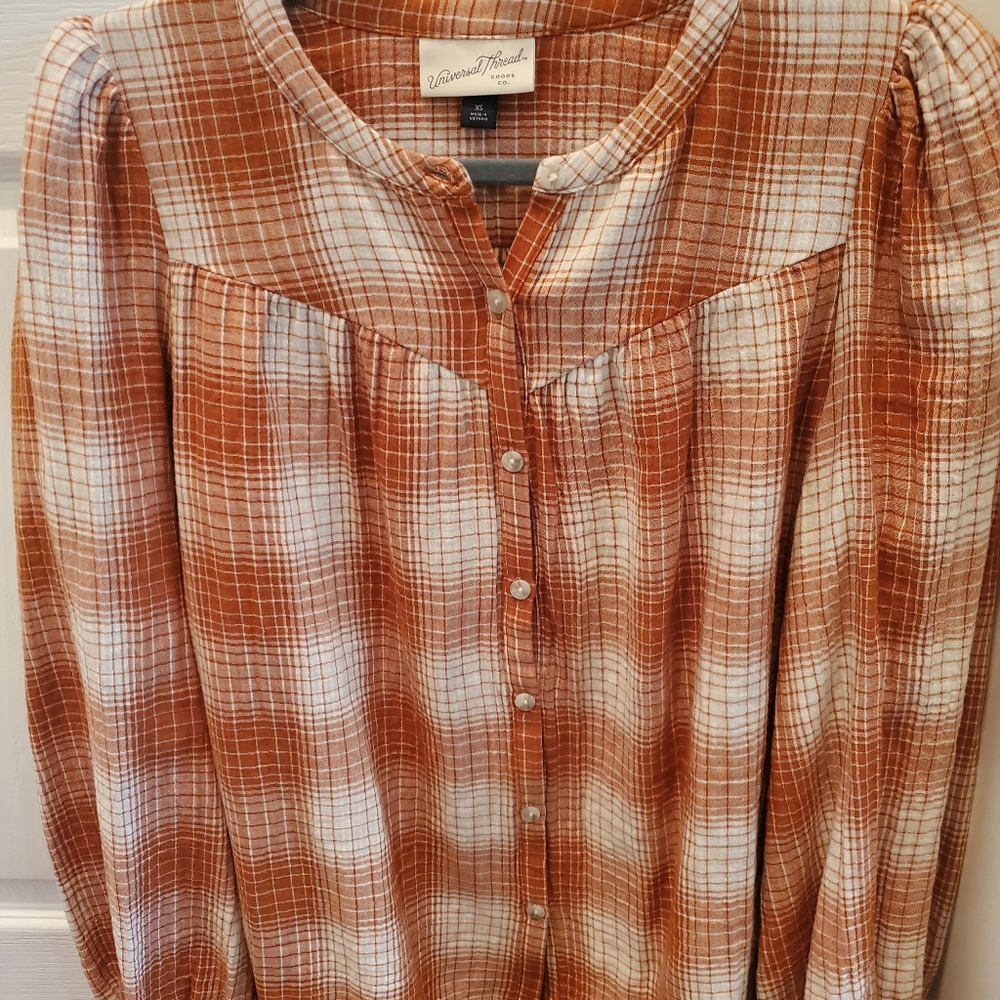 Button down plaid